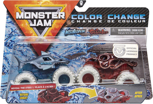 MonsterJam 1:64 Scale Color Change Megalodon Vs Octon8er