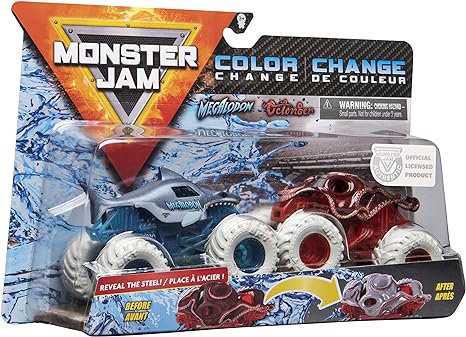 MonsterJam 1:64 Scale Color Change Megalodon Vs Octon8er