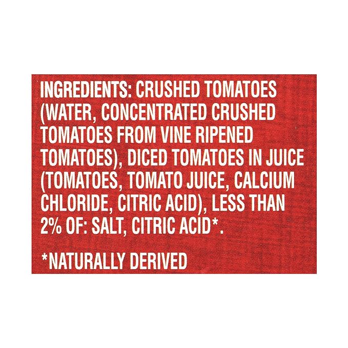 Redpack Crushed Tomatoes in Puree, Kosher and Gluten Free, 28 Ounce Cans, 2-Pack